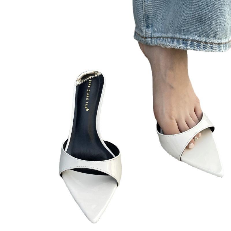 New Style Simple High Heels Sexy Pointed Stiletto Sandals